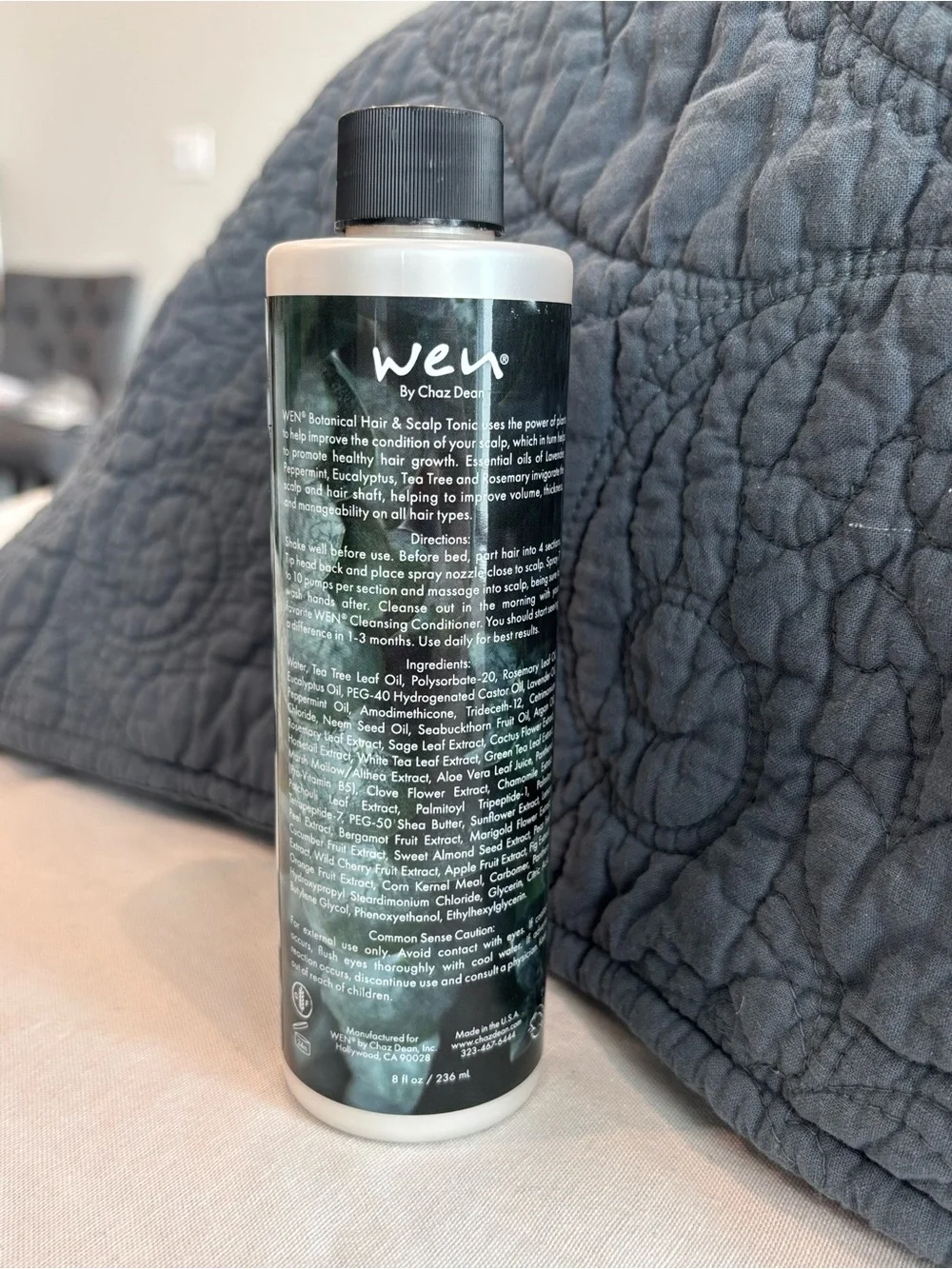 WEN by Chaz Dean Botanical Hair & Scalp Tonic 8 oz with Applicator Pump